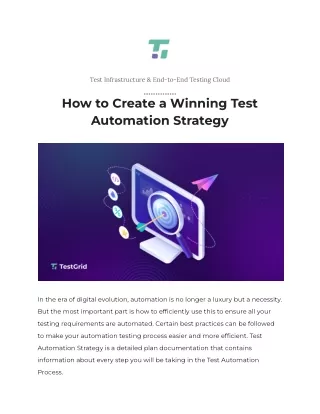 test infrastructure end to end testing cloud