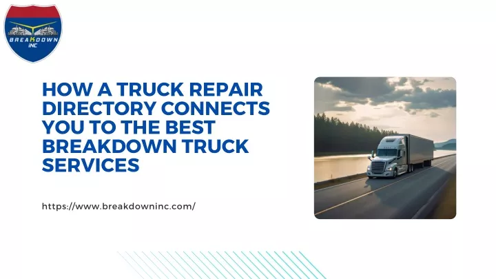 how a truck repair directory connects