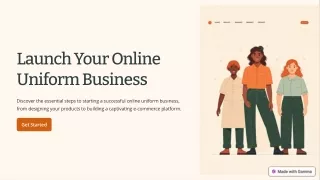 A Comprehensive Guide to Launching an Online Uniform Business