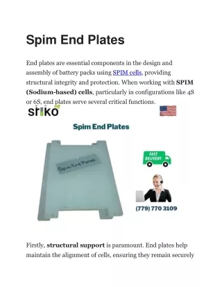 Spim End Plates