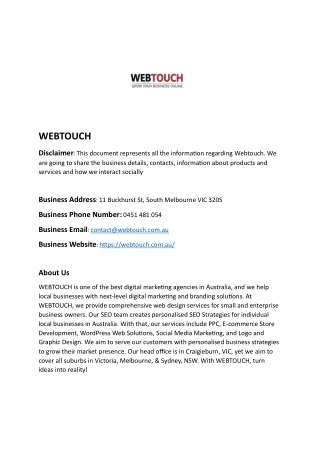 WEBTOUCH
