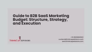 Guide to B2B SaaS Marketing Budget: Structure, Strategy, and Execution