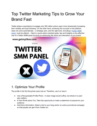 top twitter marketing tips to grow your brand fast