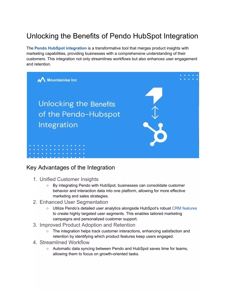 unlocking the benefits of pendo hubspot