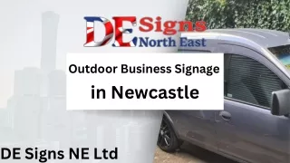 Outdoor Business Signage Newcastle