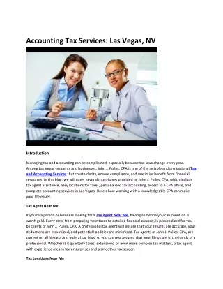 accounting tax services las vegas nv