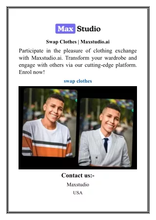Swap Clothes  Maxstudio