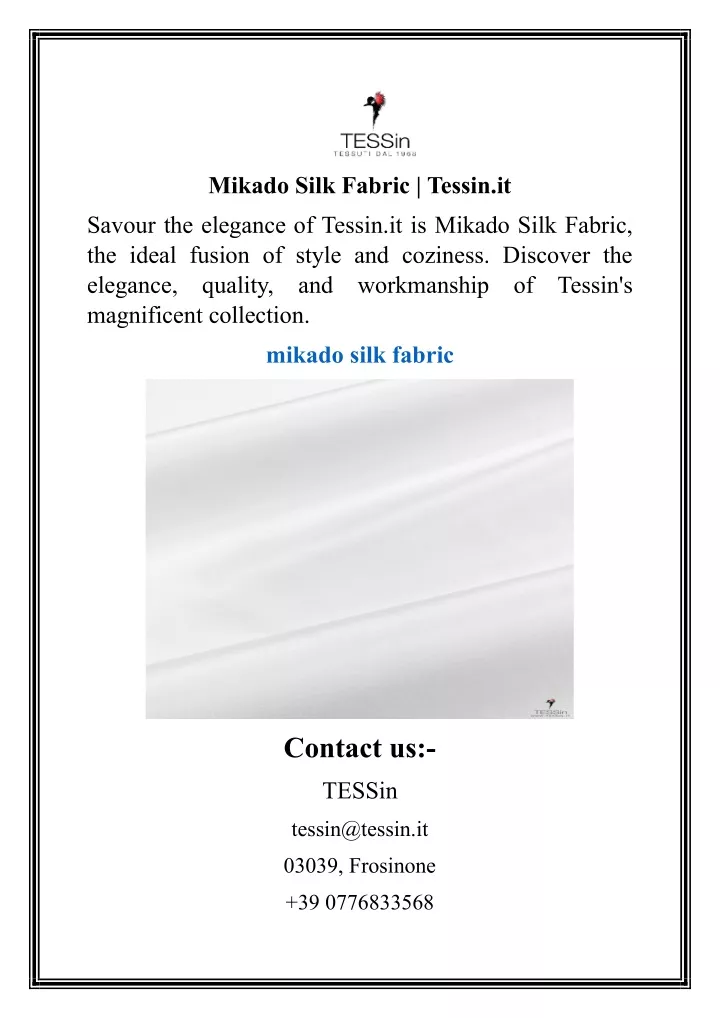 mikado silk fabric tessin it