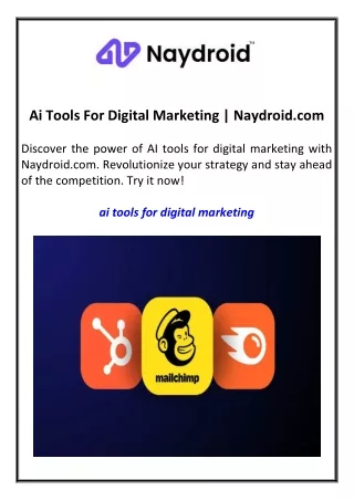 Ai Tools For Digital Marketing  Naydroid.com