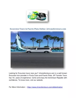 Excursion Tours in Puerto Plata Online
