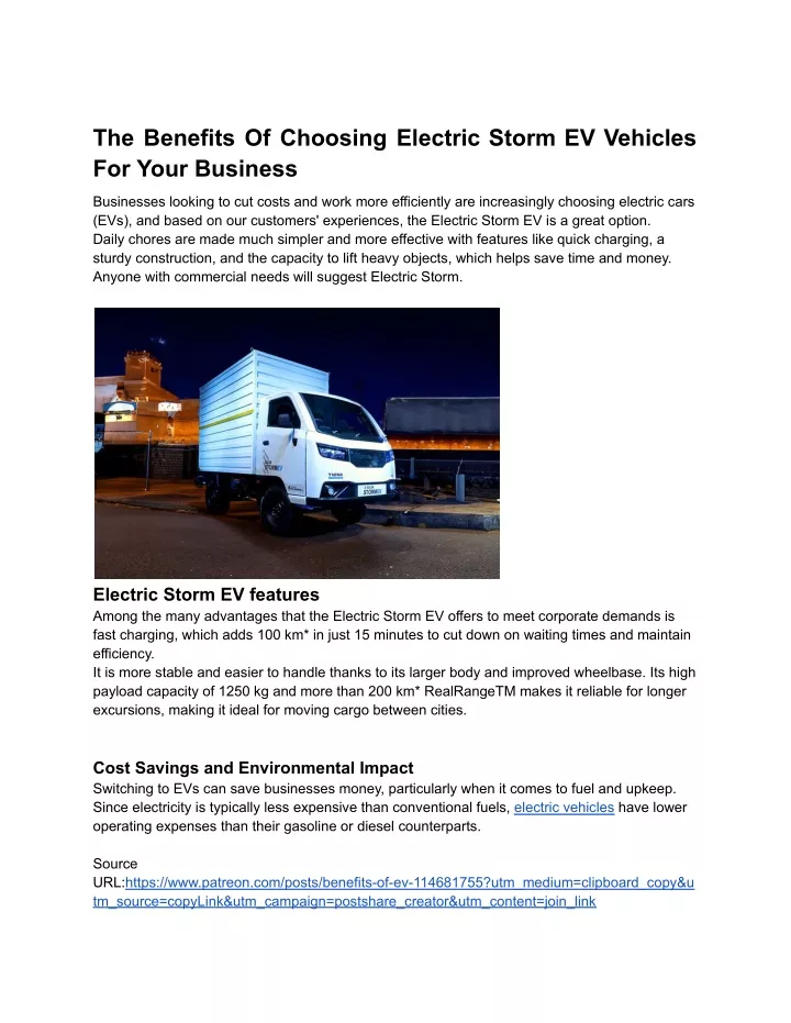 the benefits of choosing electric storm