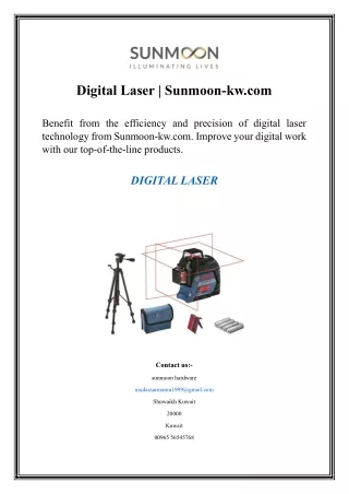 Digital Laser  Sunmoon-kw.com