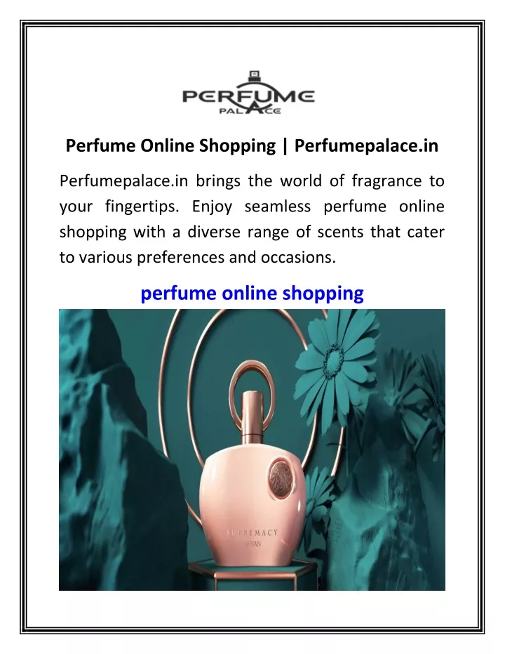 perfume online shopping perfumepalace in