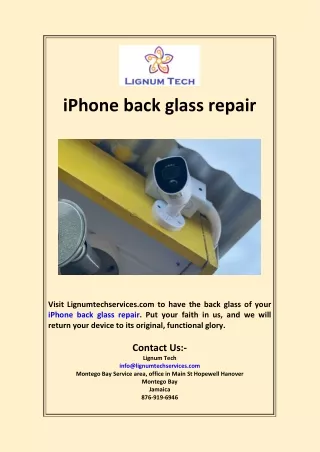 iphone back glass repair