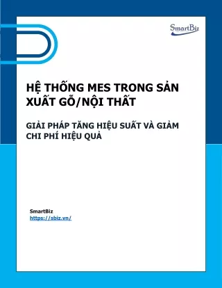 SmartBiz_HỆ THỐNG MES TRONG SẢN XUẤT GỖ