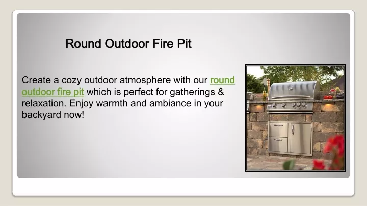 round outdoor fire pit