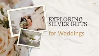 Exploring Silver Wholesale Gifts for Weddings