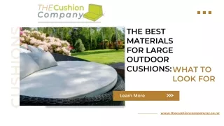 Best Material for Large Outdoor Cushions in NZ