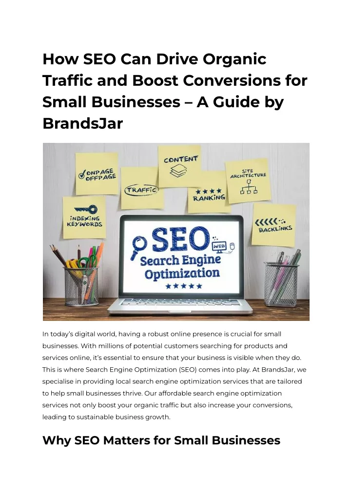 how seo can drive organic traffic and boost