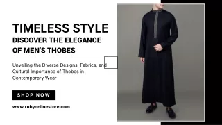 Timeless Style: Discover The Elegance of Men's Thobes