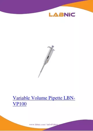 variable volume pipette lbn vp100