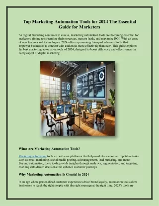 Elevate Your Marketing with Automation: Inside the Ideal Digital Workspace