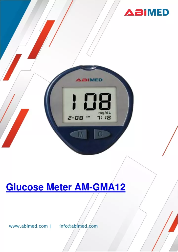 glucose meter am gma12