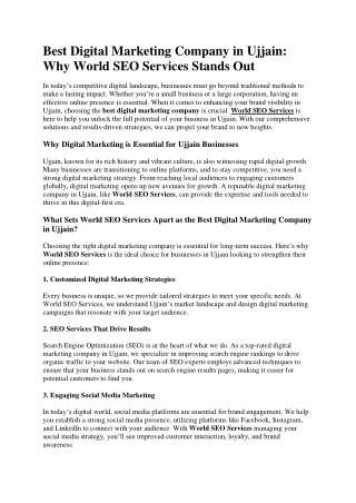 Best Digital Marketing Company in Ujjain
