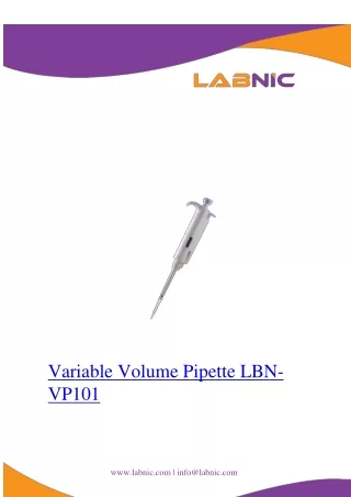 variable volume pipette lbn vp101