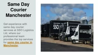 Same Day Courier Manchester