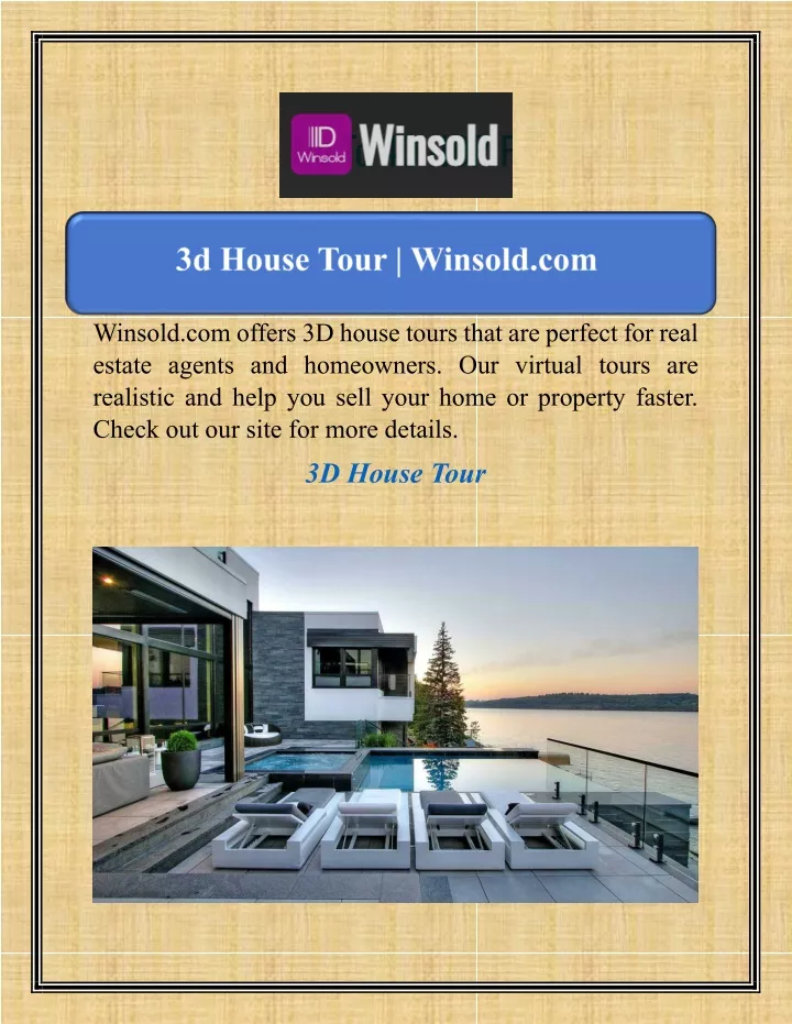 winsold com offers 3d house tours that