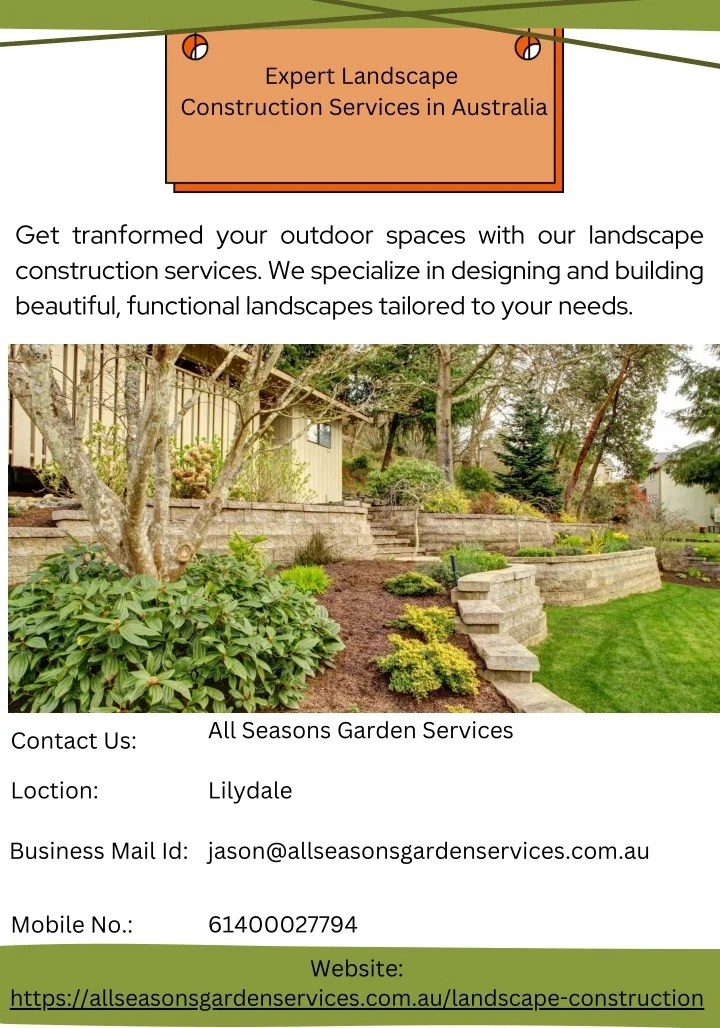 PPT - Expert Landscape Construction Services in Australia PowerPoint ...