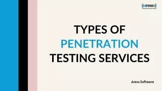 Types of Penetration Testing Services