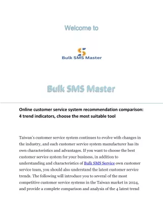 Online customer service system recommendation comparison: 4 trend indicators, ch
