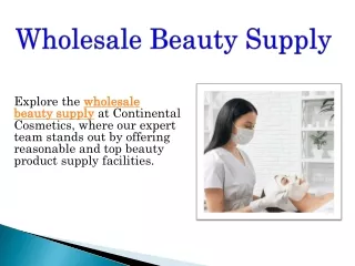 Wholesale Beauty Supply