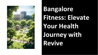 Bangalore Fitness | 29/10/2024
