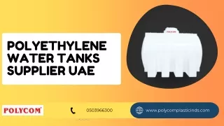 polyethylene water tanks supplier uae