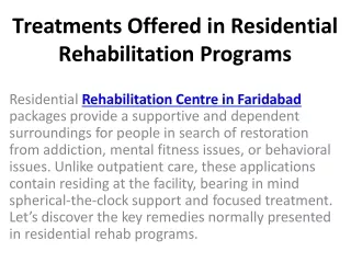 The Best Rehabilitation Centre in Gurgaon