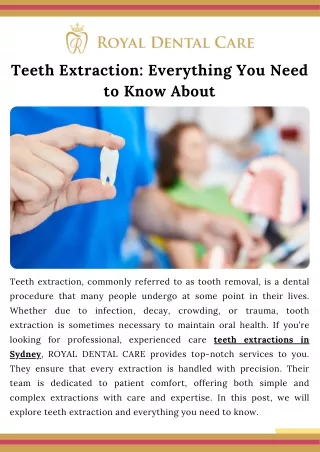 Teeth Extraction - Everything You Need to Know About