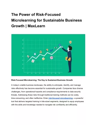 the power of risk focused microlearning