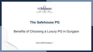 Benefits of Choosing a Luxury PG in Gurgaon