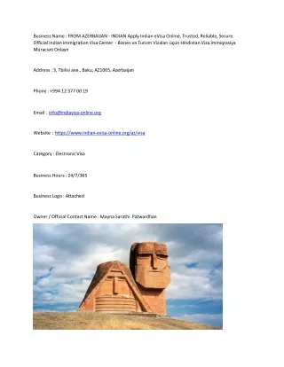 business name from azerbaijan indian apply indian