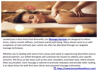 Massage Services in Harrison