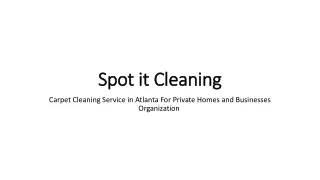 Carpet Cleaning Service in Atlanta For Private Homes and Businesses Organization