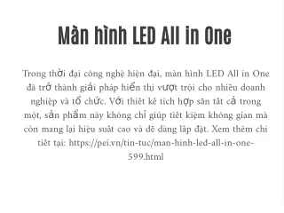 m n h nh led all in one