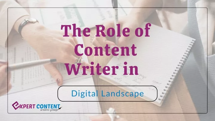 the role of content writer in