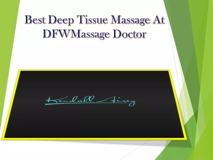 best deep tissue massage at dfwmassage doctor