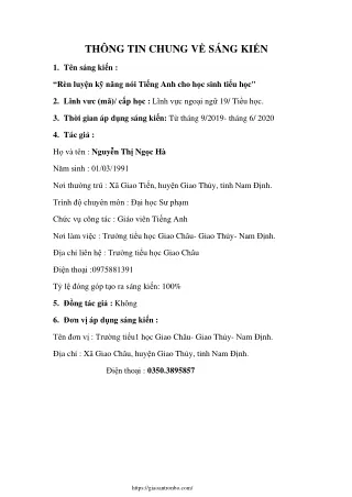 th ng tin chung v s ng ki n