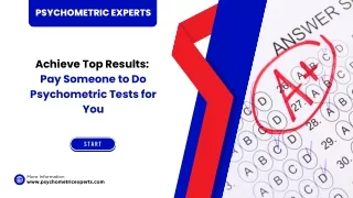 Achieve Top Results: Pay Someone to Do Psychometric Tests for You
