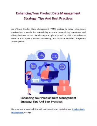 Enhancing Your Product Data Management Strategy: Tips And Best Practices